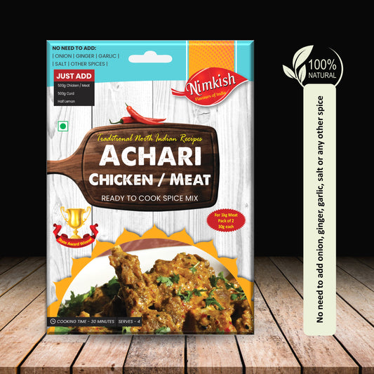 Nimkish Achari Chicken or Meat Spice Mix 60g
