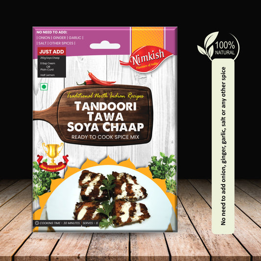 Nimkish Tandoori Tawa Soya Chaap Spice Mix 50g