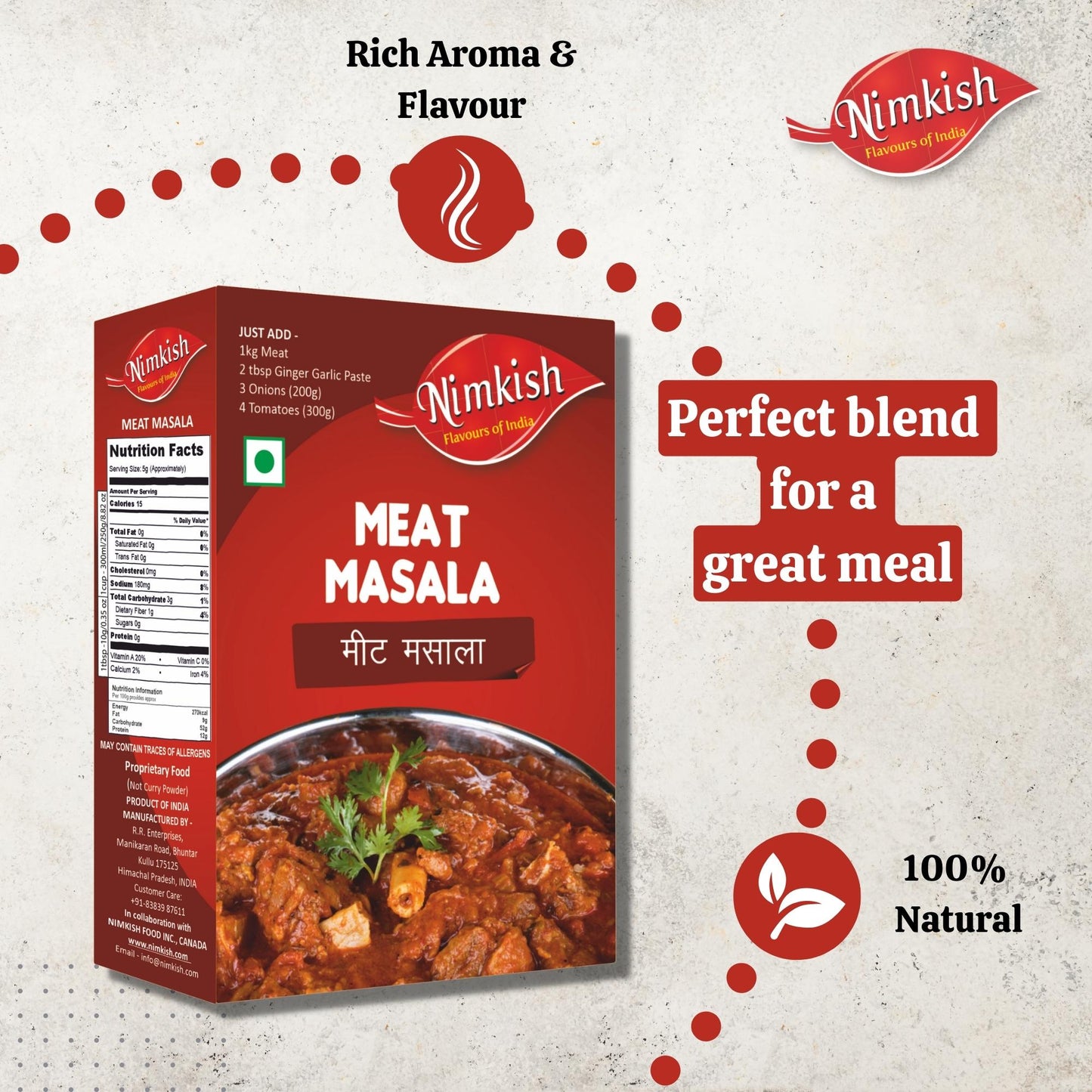 Nimkish Meat Masala 100g