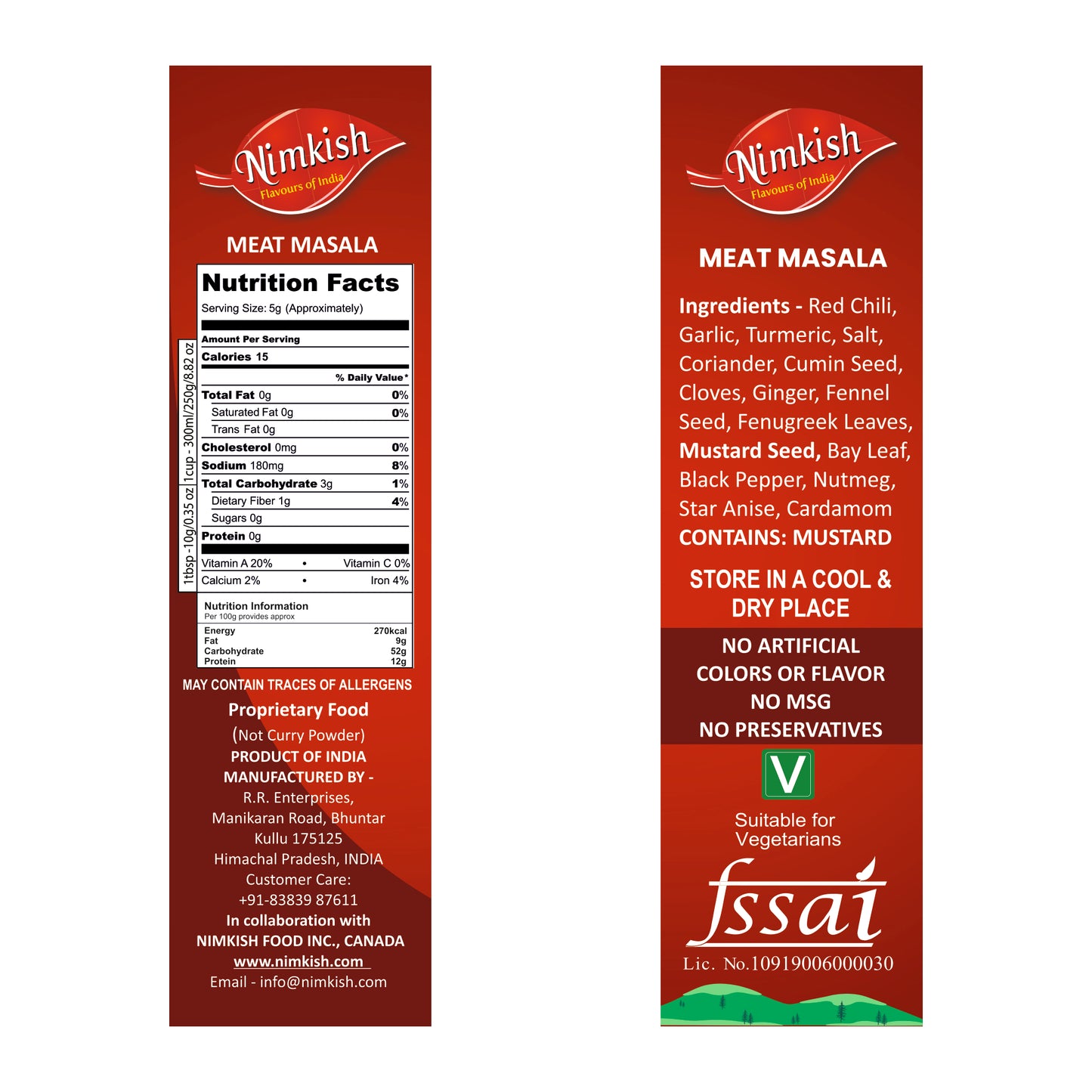 Nimkish Meat Masala 100g