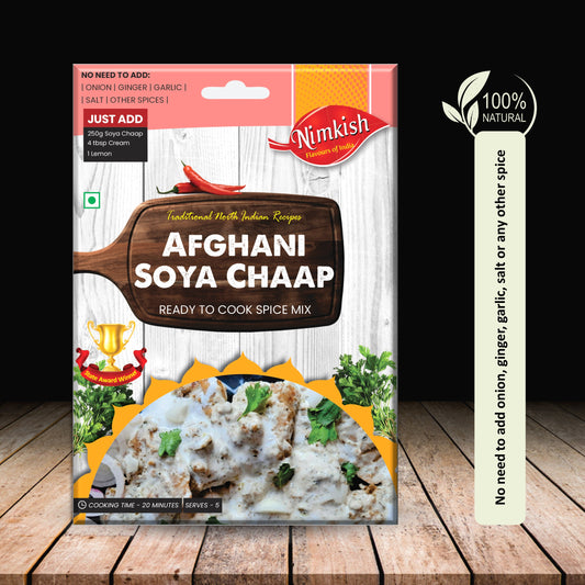 Nimkish Afghani Soya Chaap Spice Mix 50g