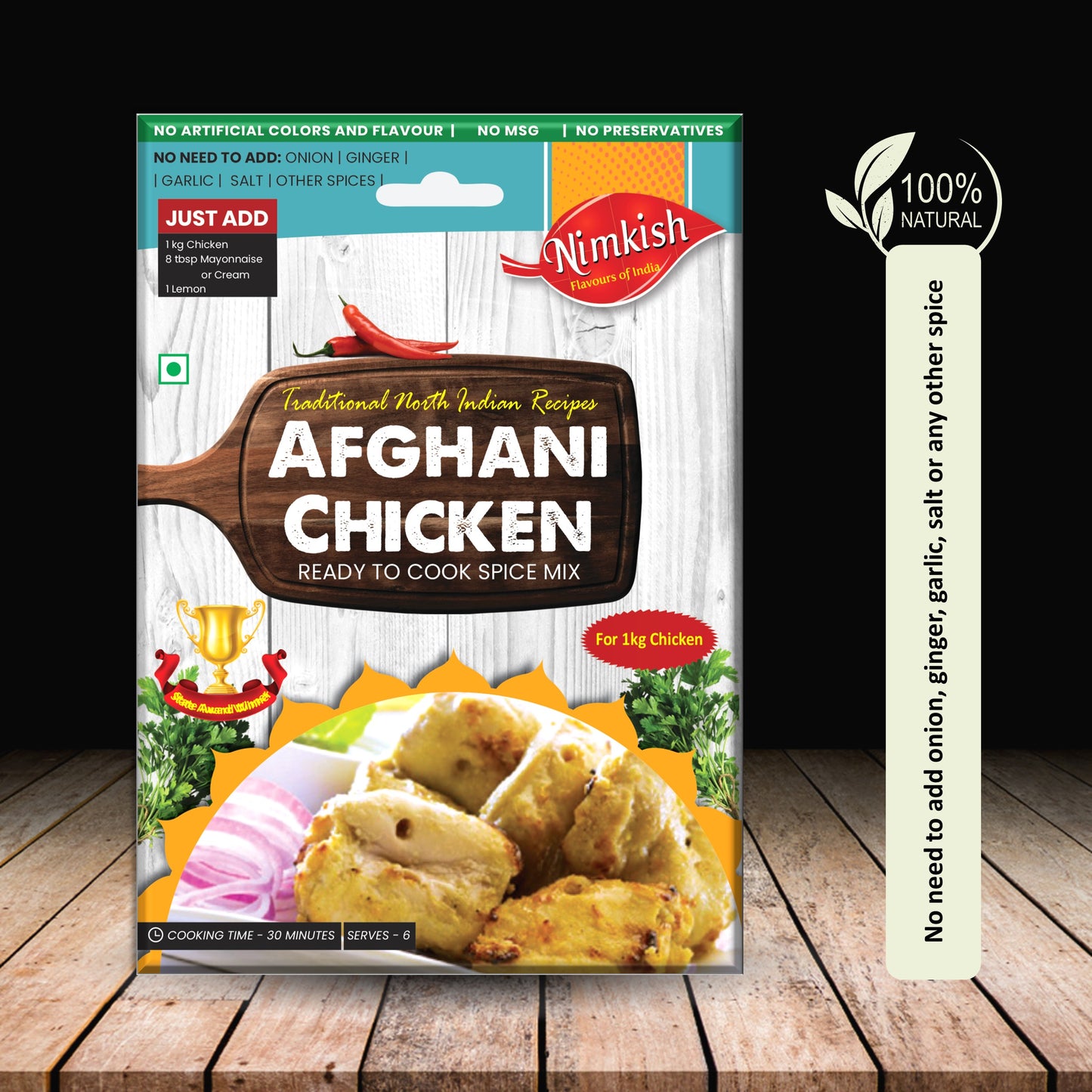 Nimkish Afghani Chicken Spice Mix 50g