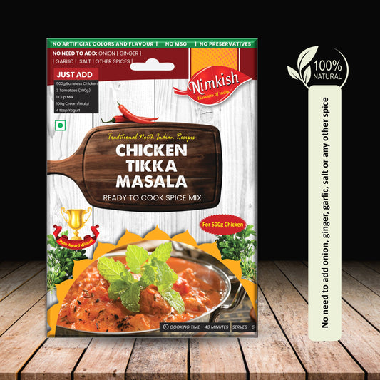Nimkish Chicken Tikka Masala Spice Mix 50g (Gravy)