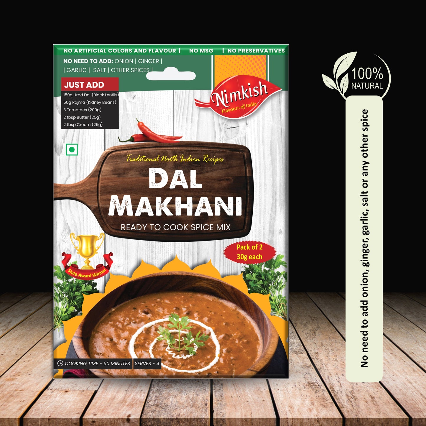 Nimkish Dal Makhani Spice Mix 60g