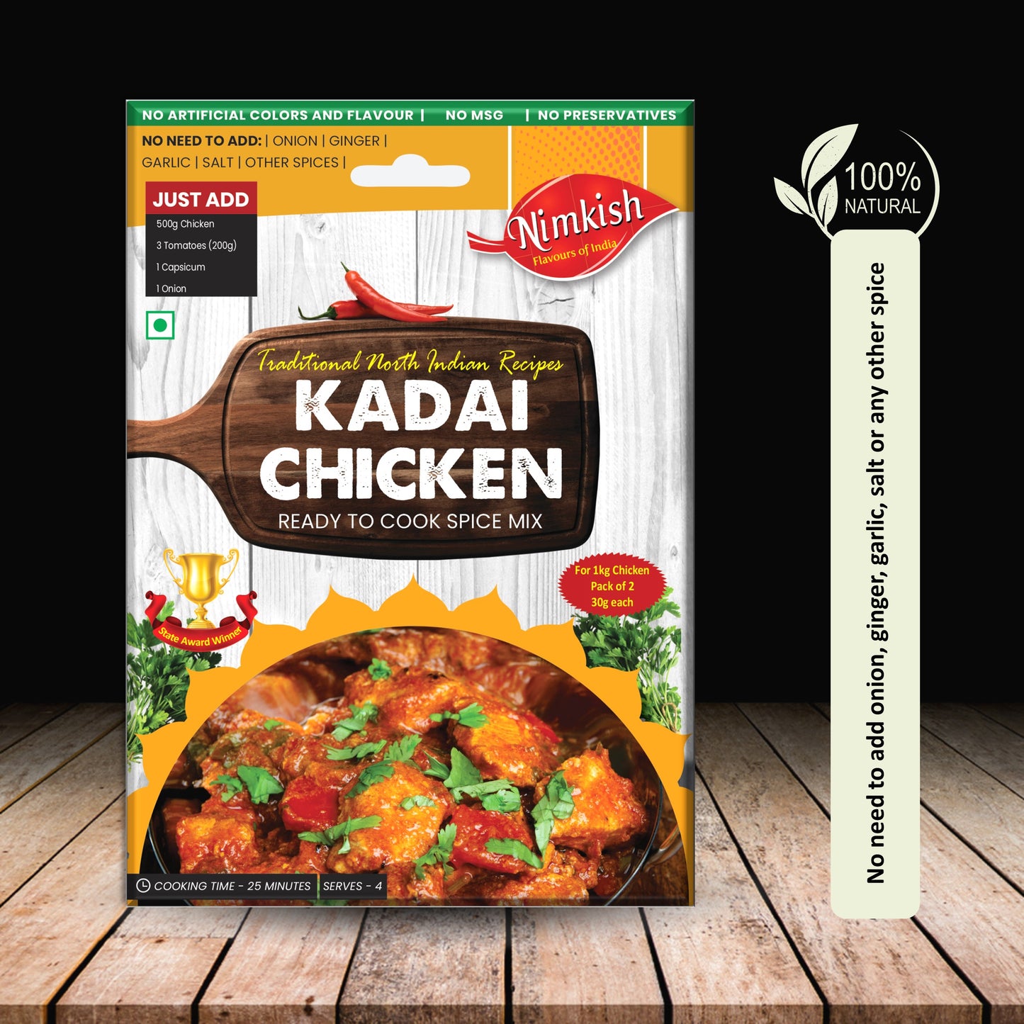 Nimkish Kadai Chicken Spice Mix 60g