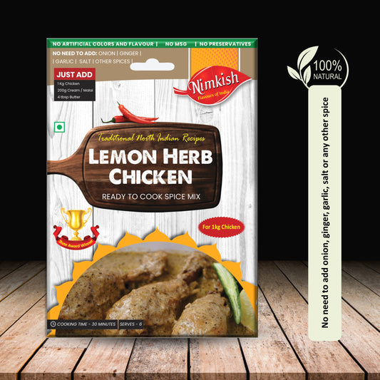 Nimkish Lemon Herb Chicken Spice Mix 50g