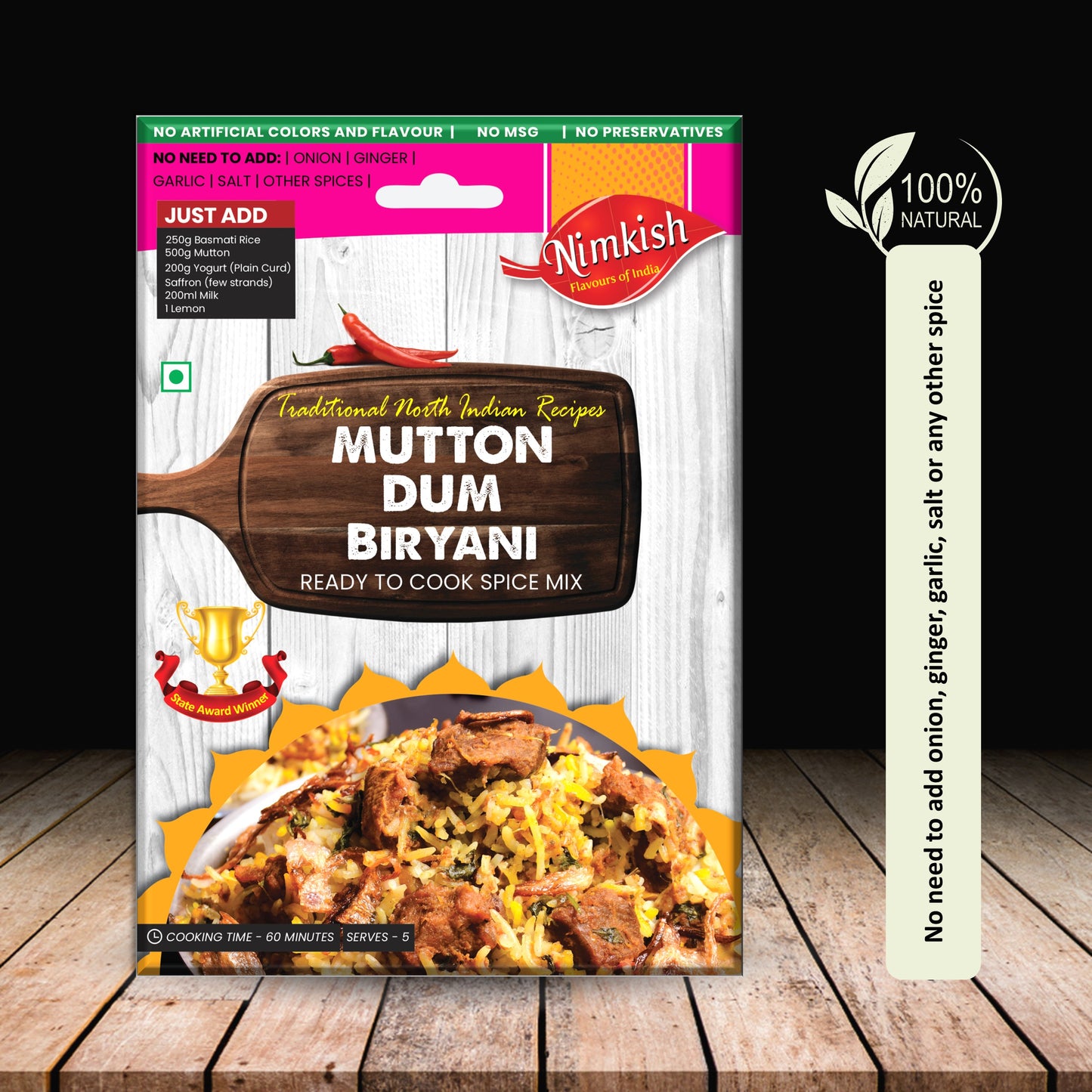 Nimkish Mutton Dum Biryani Spice Mix 40g