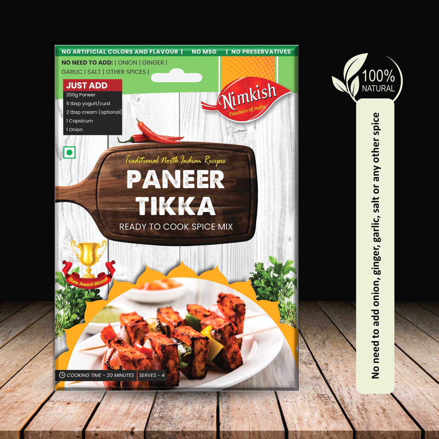 Nimkish Paneer Tikka Spice Mix 60g