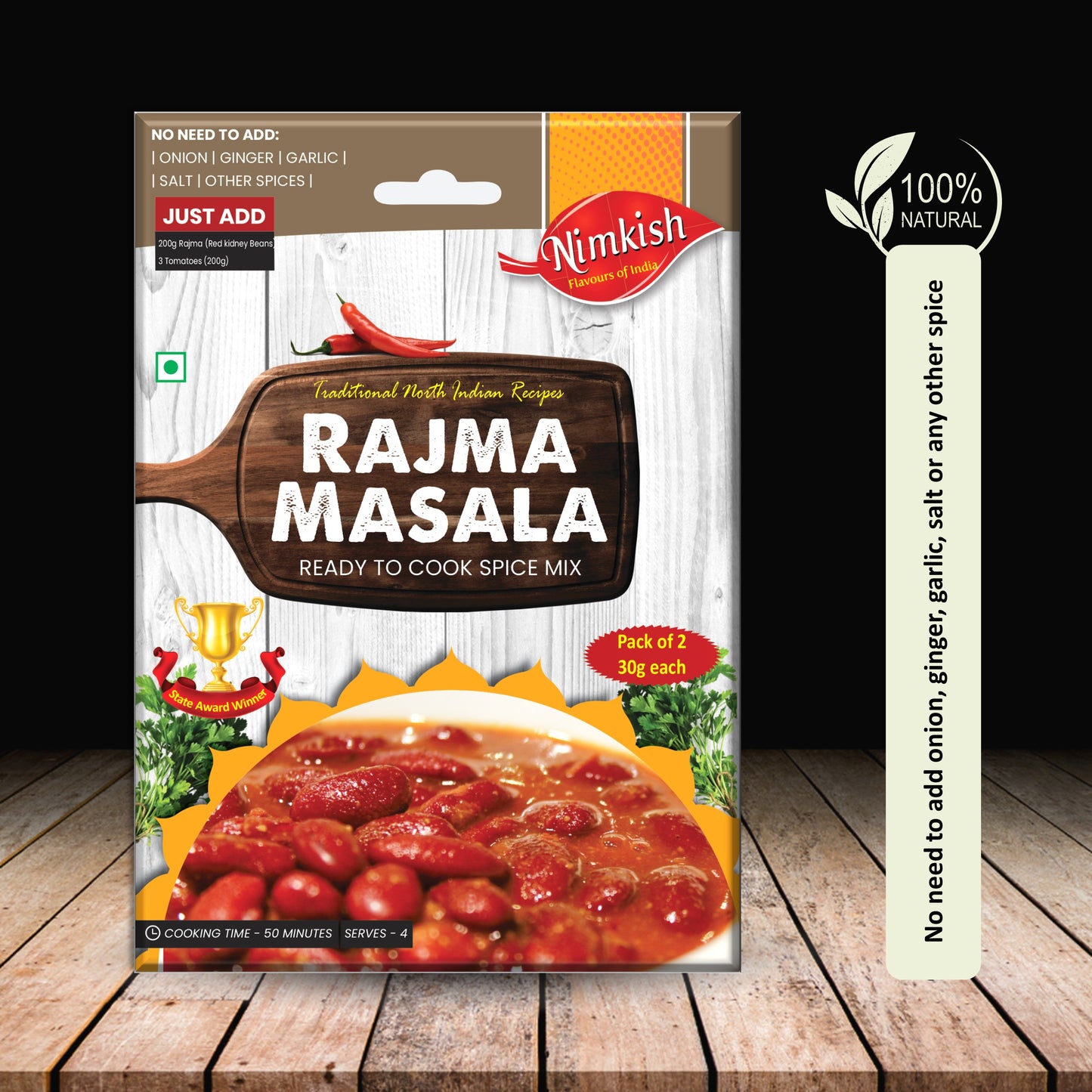 Nimkish Rajma Masala Spice Mix 60g
