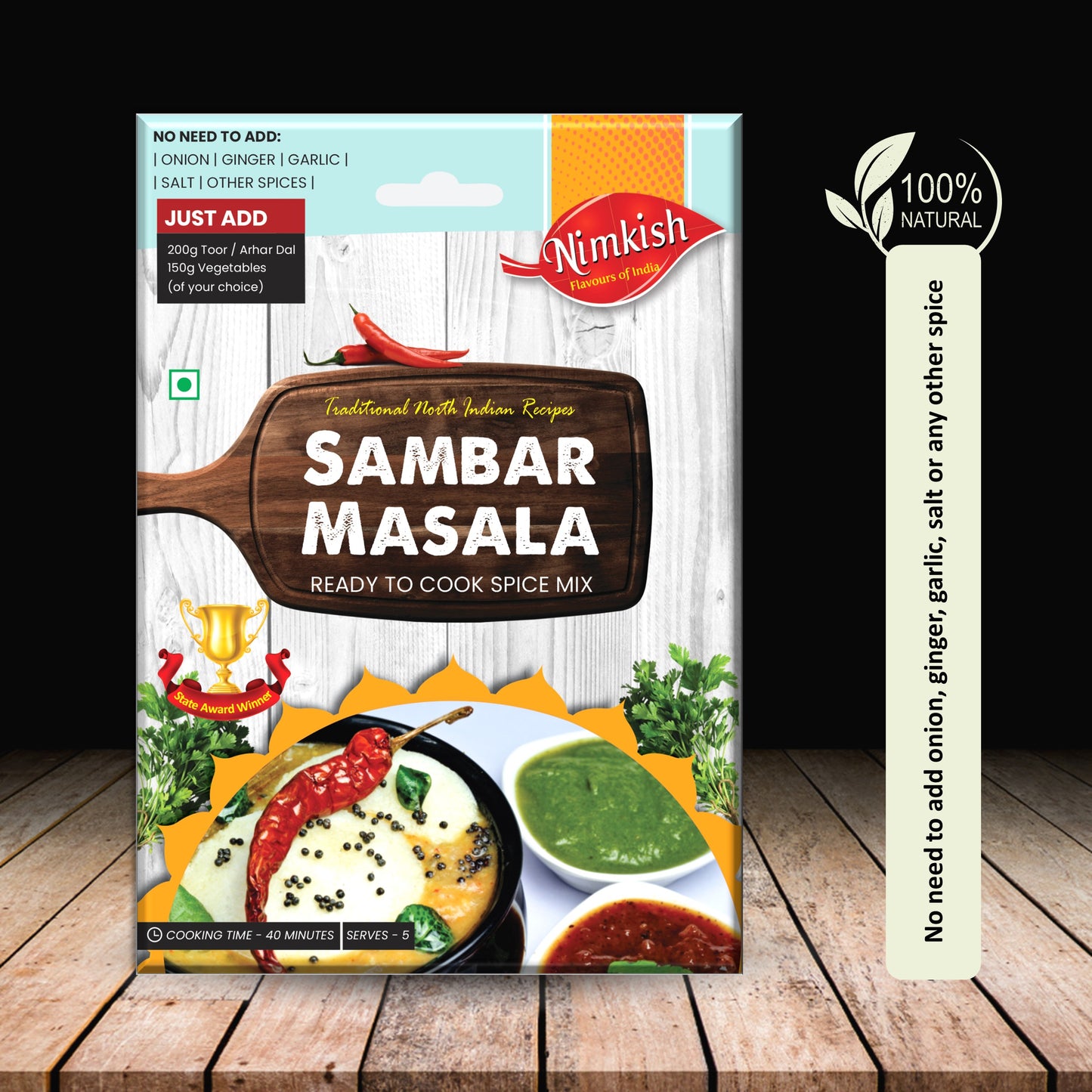 Nimkish Sambar Masala Spice Mix 40g